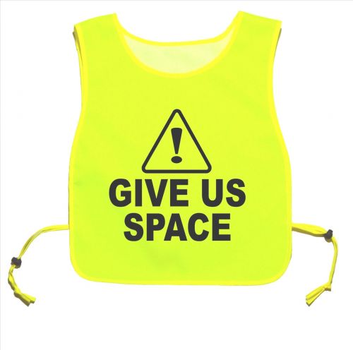Caution Give Us Space Yellow tabard Walking Training 06