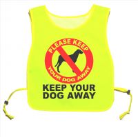 Keep Your Dog Away Yellow tabard Walking Training 07