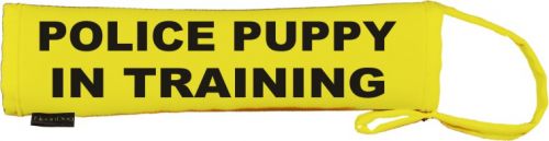 Police puppy in training Lead Cover / Slip sleeve