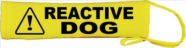 Caution Reactive Dog Lead Slip Cover I deal for dogs that need space nervous