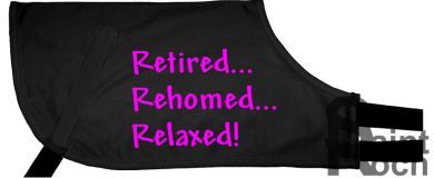 Retired... Rehomed... Relaxed! - Greyhound Coat